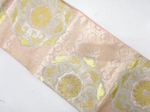 アンティーク　菊華紋織り出し袋帯（材料）